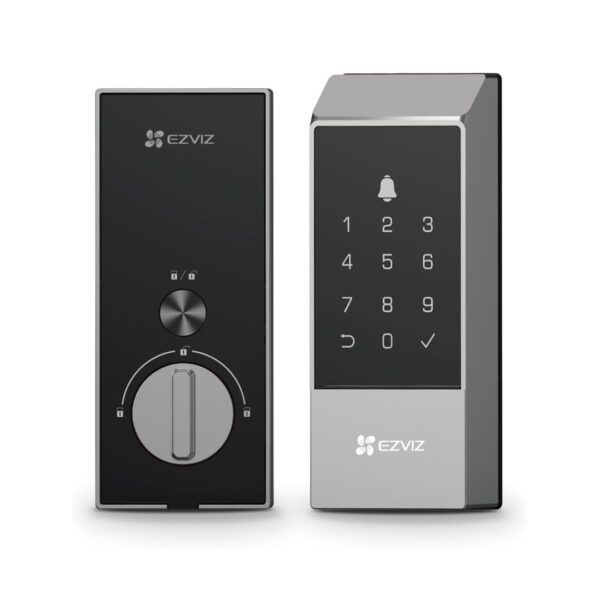 EZVIZ DL04 Smart Lock - Bluetooth & Wi-Fi Enabled, Multi-Method Keyless Entry, Remote Control, Anti-Tamper Alerts, Easy Installation - Ideal for Home Security (DL04)