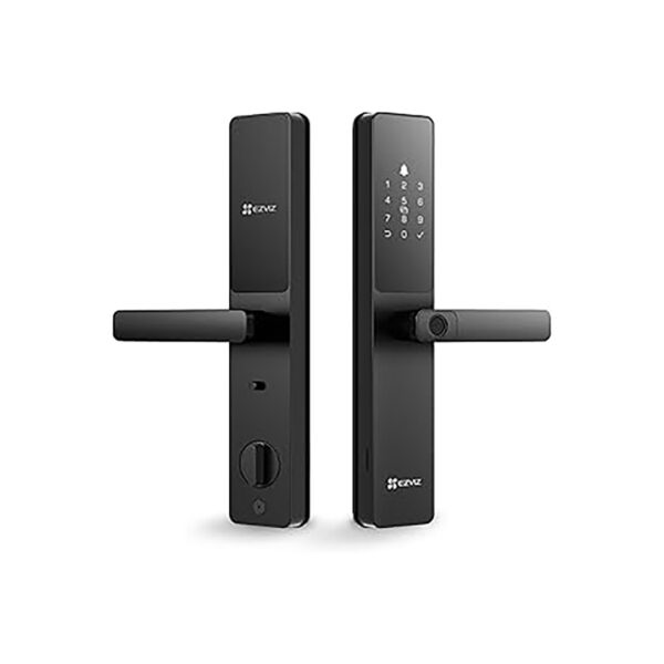 EZVIZ Smart Lock Y2000, 7-in-1 Smart Door Lock & Keyless Entry Door Lock, Built-in Wifi Fingerprint Access, Weather-Resistant, Child Safety Lock for Home, Apartment, Villa, Office, Hotel (6068)