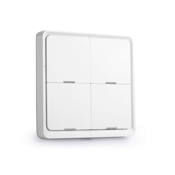 Tuya ZigBee Wireless Smarts Scene Switch 4 Gang Scenario Switch 4 Road Slab Scene Keys Switch Tuya Smarts Home Assistant Smarts Home Automation Compatible with Alexa, Google Home, Siri, Smarts Life