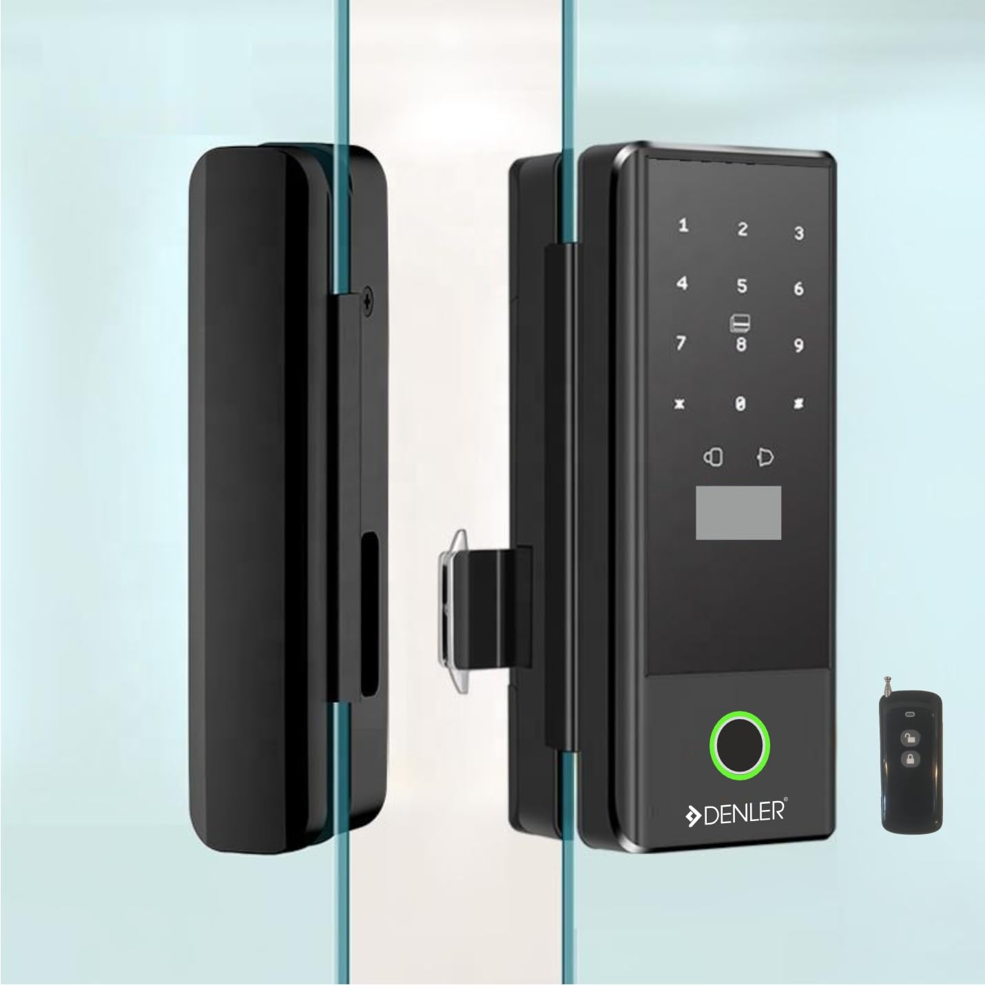Denler DS04 Smart Glass Door Lock, Wi-Fi Lock